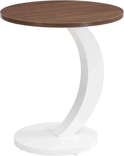 Modern Oval Coffee Table Set of 2, Wood Nesting Coffee Tables - Image 8