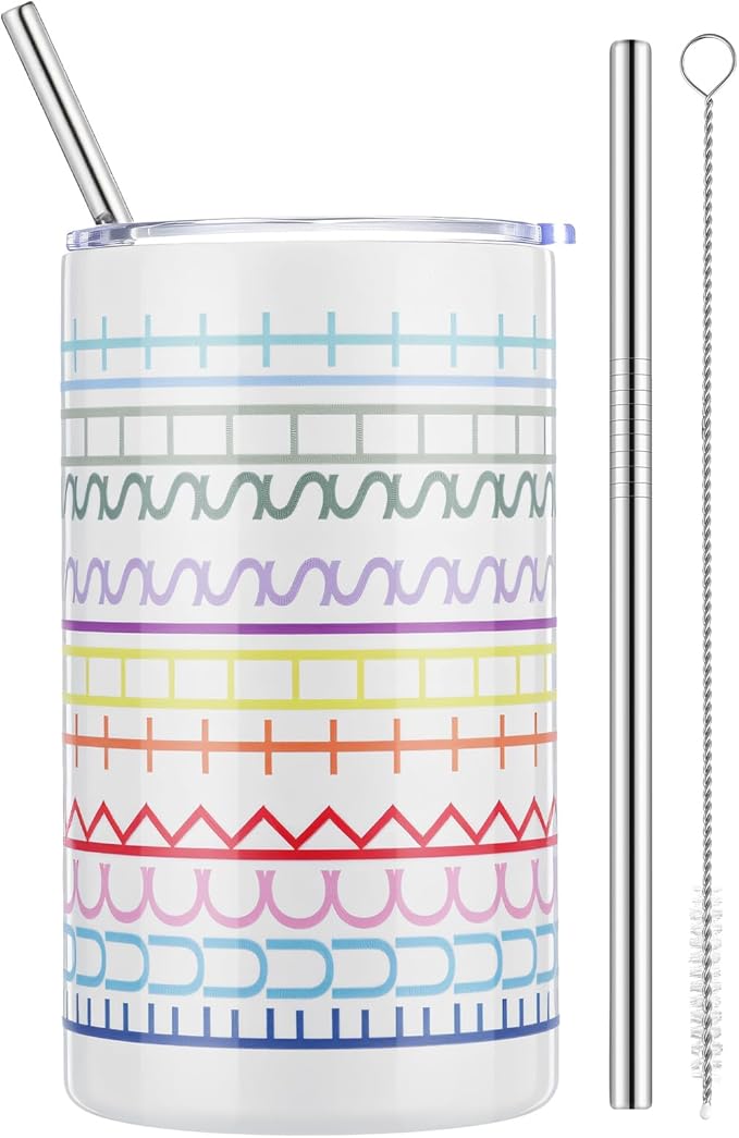 Geiserailie Hidden Message Tumbler Coffee Travel Insulated Mug Skinny Tumbler with Lid and Straw Gift Cup for Bestie Friend Coworker(12 oz)
