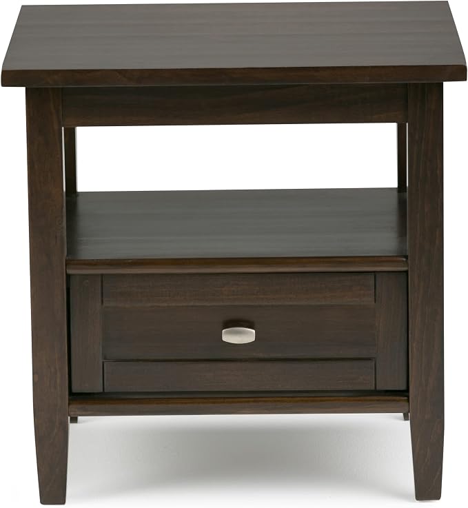 SIMPLIHOME Warm Shaker Solid Wood 20 inch Wide Transitional-Style End Tables in - Image 3