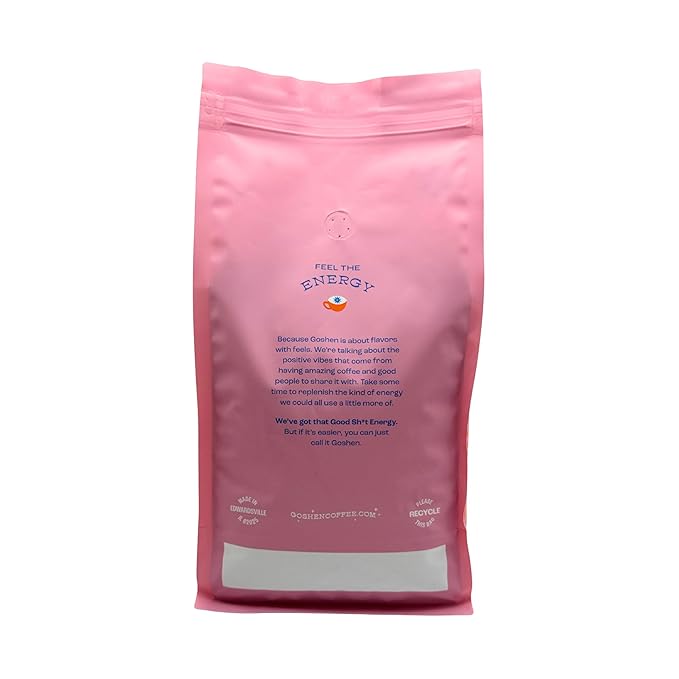 Goshen Coffee Roasters Whole Bean Bright Eyed Breakfast Blend | Light Roast, Brewed or Espresso | Award-Winning - Natural and Washed | Vibrant, Almond, Brown Sugar Flavors | 2 Lb Bag