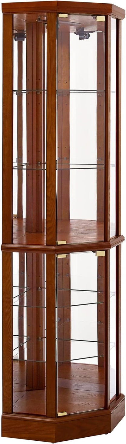 Glass Corner Display Cabinet - Image 9