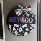 Halloween Stencils for Painting on Wood 12inch Large Halloween Stencil Hey Boo Witches Spider Bats Ghost Draw Templates for Porch Hanger Doormat Fabrics DIY Crafts Decor HW