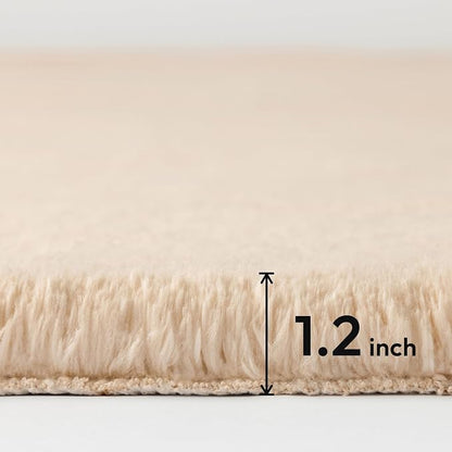 Ashler Faux Fur Rug, Upgraded Soft Faux Rabbit Fur, 2 x 3 Feet, Machine - Image 2