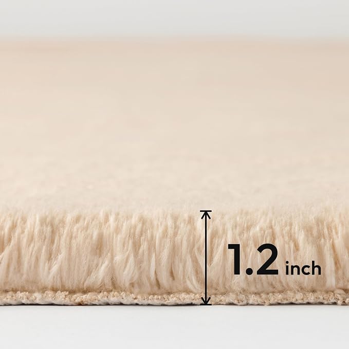 Ashler HOME DECO Ultra Soft Faux Rabbit Fur Chair Couch Cover Area Rug - Image 2