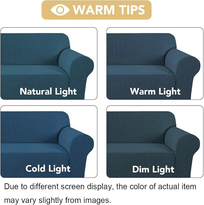 H.VERSAILTEX Stretch Sofa Covers 4 Seater Sofa Slipcovers - Image 3