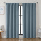 Simplebrand Ava Stone Blue Blackout Curtains by Simplebrand