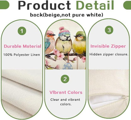 RABUSOFA Easter Pillow Covers 12x20 inch Easter Decorations - Image 6