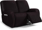 ANARACHON Leather Look Loveseat Recliner Cover, 6-Pieces Stretch Dual Recliner by ANARACHON