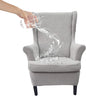HAOYONG Waterproof Wing Chair Slipcovers Stretch Wingback Chair Covers 3 Pieces by HAOYONG