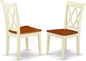 East West Furniture CLC-BMK-W Clarksville Dining Room Chairs by EastWestFurniture