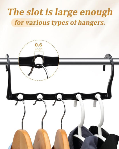 AMKUFO Hangers-Space-Saving 8 Pack Space-Saver, College-Dorm-Room-Essentials - Image 5