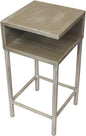 Furniture Barn USA Weathered Cottage and Sisal Shelf Drink Table by FurnitureBarnUSA