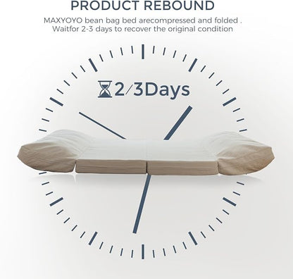 MAXYOYO Folding Sofa Bed, Extra Thick and Long Floor Sofa Convertible Sleeper - Image 7