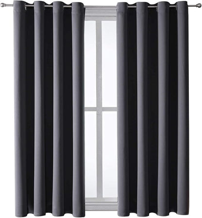 ChrisDowa Blackout Curtains for Bedroom and Living Room 63 Inches Long | 2 - Image 7