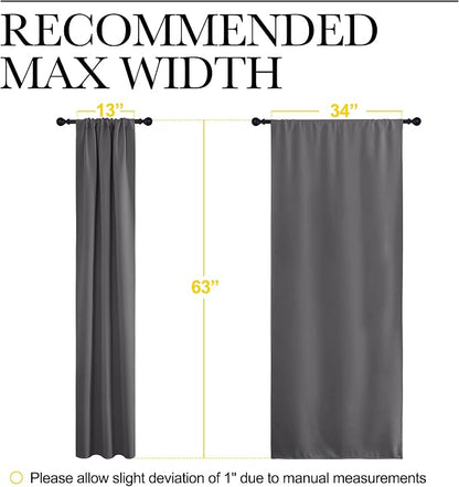 NICETOWN Grey Window Curtains for Bedroom - Image 7