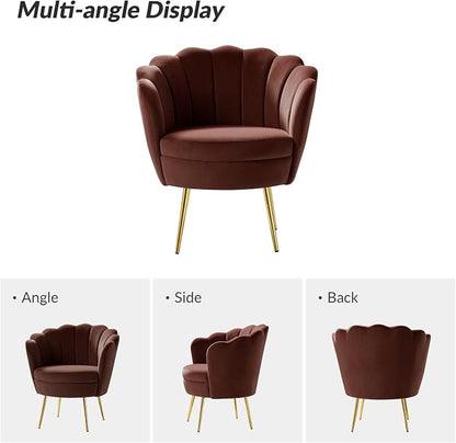 HULALA HOME Modern Velvet Accent Chair - Image 7
