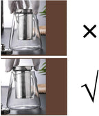Glass Teapot with Infuser Tea Pot 32oz/43oz Tea Kettle Stovetop Safe Blooming and Loose Leaf Tea Maker Set (43oz/ 1300ml)