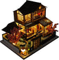 TOPBSFARNY Miniature Wooden Dollhouse Japanese House DIY Doll House Kit Villa by TOPBSFARNY