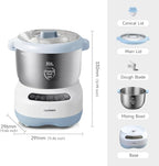 Joydeem Electric Dough Maker with Ferment Function, Microcomputer Timing, Face-up Touch Panel, 6.6Qt, 304 Stainless Steel, JD-HMJ7L