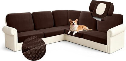 Arfntevss Sectional Couch Covers L Shape Couch Cushion Covers Slipcovers Fitted by Arfntevss