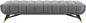 Modway Adept Mid-Century Modern Velvet Upholstered Tufted Accent Bench in Gray by Modway