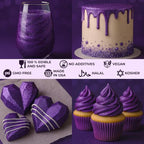Bulk (20g) Purple Luster Dust Edible Glitter for Cocktails | Premium Edible Purple Luster Dust for Cake Decorations - Edible Glitter for Drinks Cupcakes Cookies Cakes Food Paint