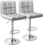 Homall Bar Stools Modern PU Leather Adjustable Swivel Barstools, Armless by Homall