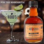 WOOD'S “Ghosted” Maple Syrup – Ghost Pepper Infused | Sweet & Spicy Flavor Fusion | Small-Batch Vermont Syrup with Real Ghost Pepper Extract | Vegan, Natural, Eco-Friendly | Great for Cocktails, BBQ, Glazes & More |8.45 Fl Oz (250mL)