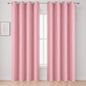 Blackout Curtains 66 x 95 inch/Pink Curtains Set of 2 Panels/Thermal Insulated by Lemomo