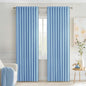 MIULEE Sky Blue Back Tab Blackout Curtains 52x84 Inch Length 2 Panels Set | Rod by MIULEE