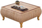 Japanese-Style Rattan Floor Table by Unknown