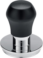Normcore 57.5mm Coffee Tamper V4.1 Mini, Spring-Loaded with Click Feedback, 304 Stainless Steel Flat Base, Compatible with Lelit Anna Portafilter, Black