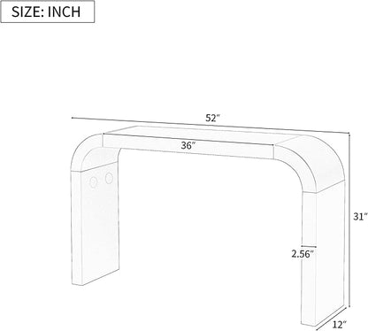 52'' Console Table Sofa Table Entryway Table, Modern Minimalist Console Table - Image 2
