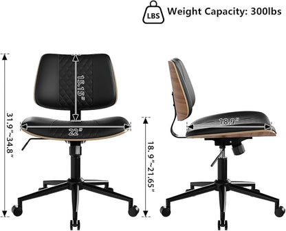 Modern Armless Office Chair - Image 2