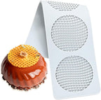 TUKE Honeycomb Lace DIY Cake Decor Silicone Mold Beehive Candy Biscuit Ice Baking Mould Round Chocolate Making Tools (F_ Honeycomb)