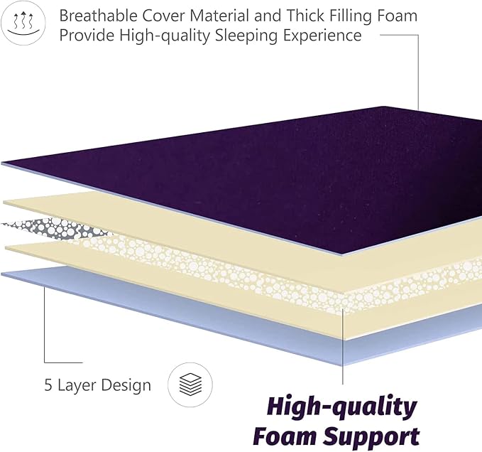 MAXYOYO Japanese Floor Mattress Futon Mattress, Thicken Sleeping Pad Foldable - Image 5