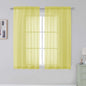 Simplebrand Rod Pocket Top Solid Voile Sheer Curtains by Simplebrand