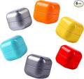 HAN SHENG 6 Pcs Multicolor Tea Tins Tea Storage Containers Coffee Tins Food Storage Container for Tea Coffee Herb Candy Chocolate Sugar Spices
