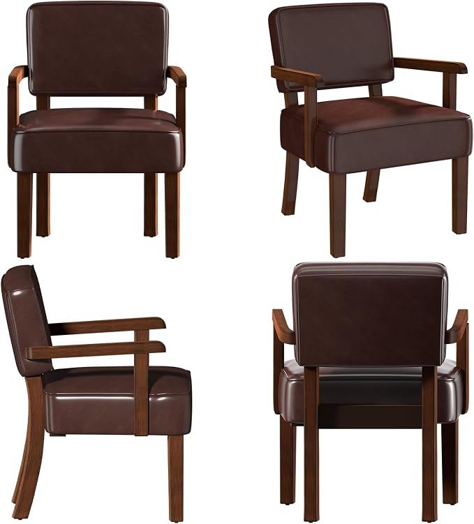 FAGAGA Accent Chair, PU Leather Living Room Chairs Oversized - Image 8