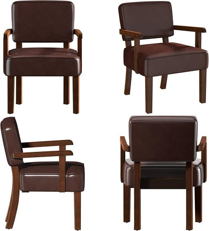 FAGAGA Accent Chair, PU Leather Living Room Chairs Oversized - Image 8