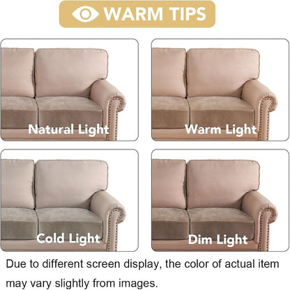 H.VERSAILTEX Velvet Stretch Couch Cushion Cover Plush Cushion Slipcover - Image 6