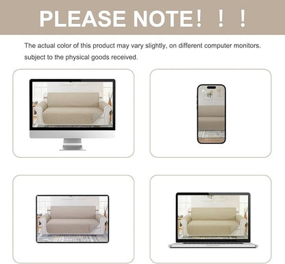 Reversible Chair Covers for Recliner Oversized, Sand/Beige | Recliner Oversized - Image 9