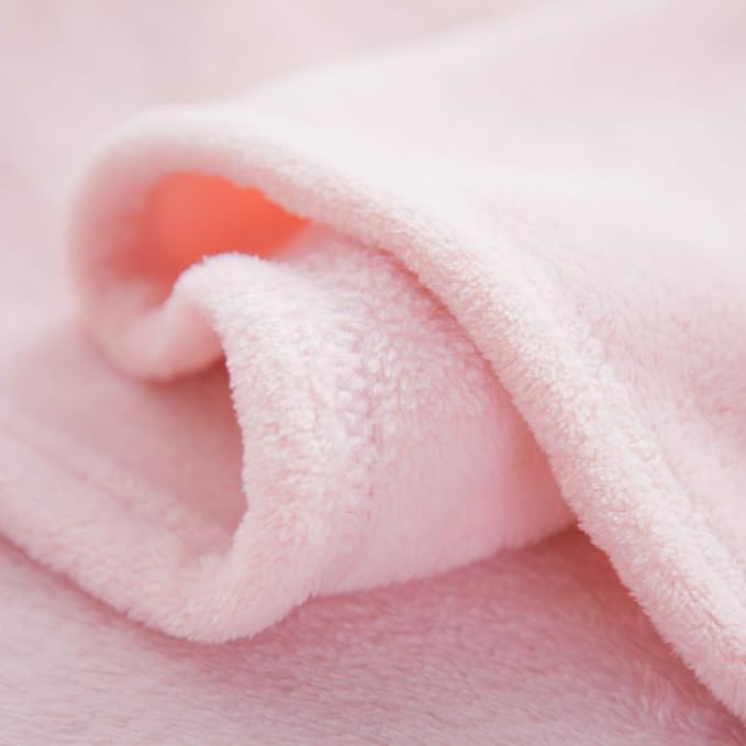 Bedsure GentleSoft Fleece Blankets King Size Pink - Image 7
