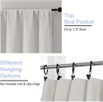 Simplebrand Ava Natural Blackout Curtains - Image 4
