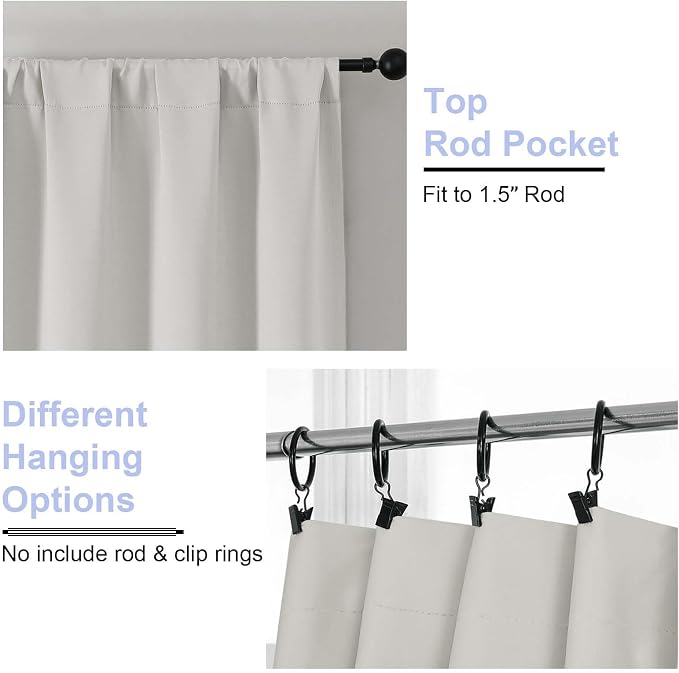 Simplebrand Ava Natural Extra Long 10ft Curtains - Image 4