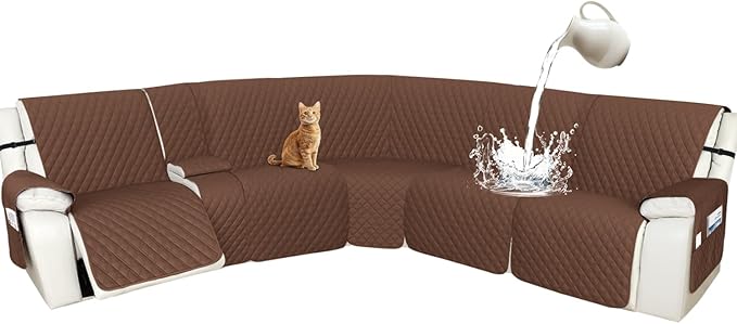 Arfntevss Recliner Sectional Couch Covers 1OO% Waterproof L Shape Sofa Cover by Arfntevss