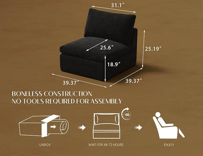 ohllob Middle Back for Cloud Sectional Couches Living Room - Image 2