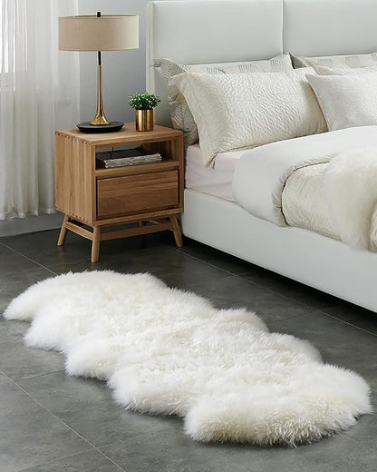 HUAHOO Premium Genuine Sheepskin Rug Real Australia Sheepskin Natural Luxury - Image 6
