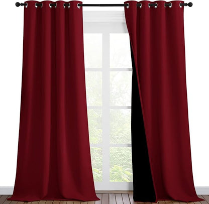 NICETOWN Truly Blackout Drapes for Living Room, Heavy-Duty Full Light Shading by NICETOWN