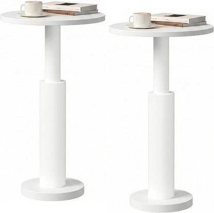 LAATOOREE Small Round Side Tables Set of 2, Drink Tables, Accent Coffee Tables by LAATOOREE